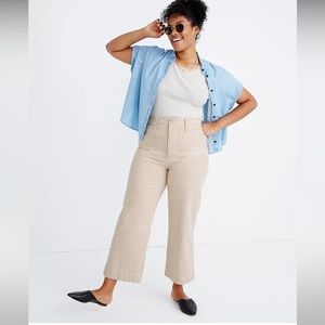 Madewell slim Emmett wide-leg crop
